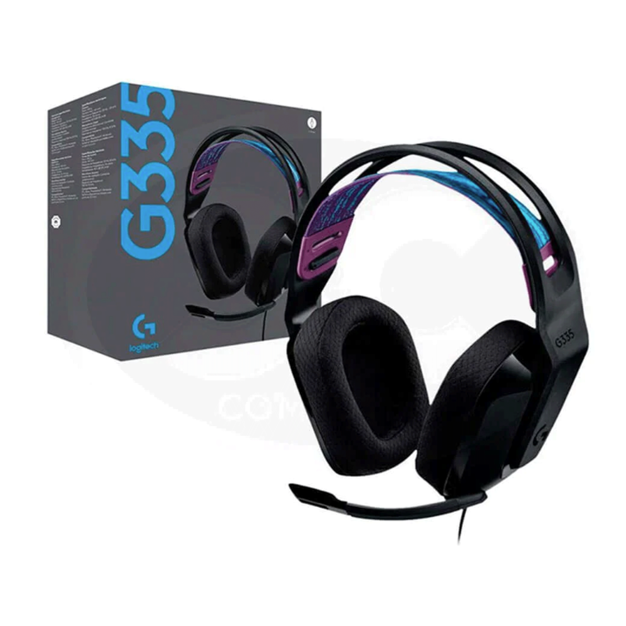 Tai nghe Gaming Logitech G335 | Đen, On-Ear, Có mic