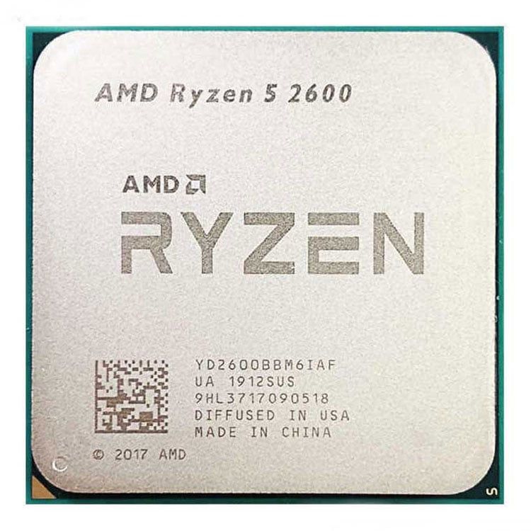 CPU AMD RYZEN 5 2600 (3.4GHz Up to 3.90GHz, AM4, 6 Cores 12 Threads) TRAY