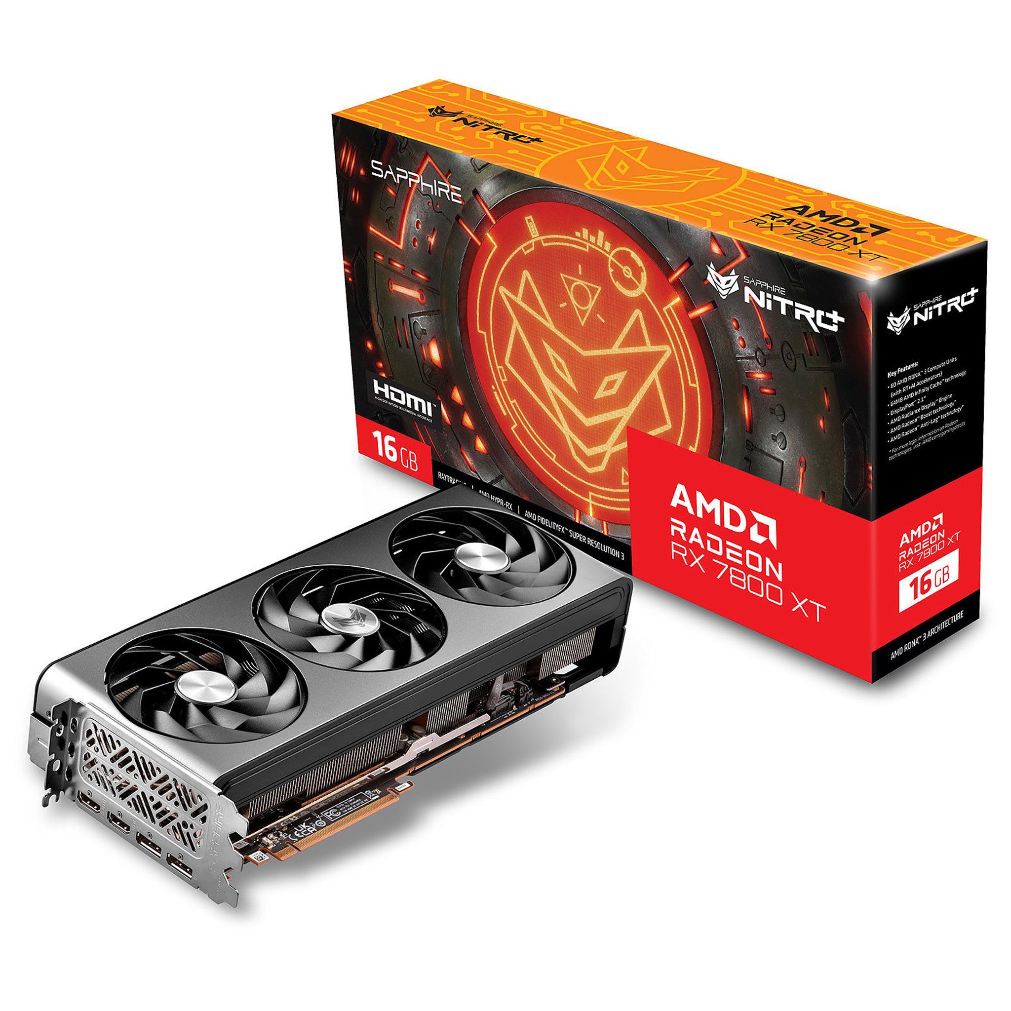 Card màn hình VGA SAPPHIRE NITRO+ AMD Radeon RX 7800 XT GAMING OC 16GB