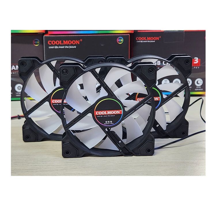 Fan Case Led RGB CoolMoon K8 (RGB Fixed, Không Cần Hub)