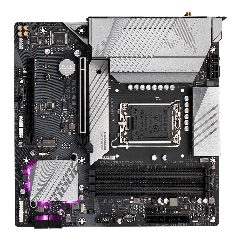 Mainboard Gigabyte B760M Aorus Elite AX DDR4 (rev. 1.x)