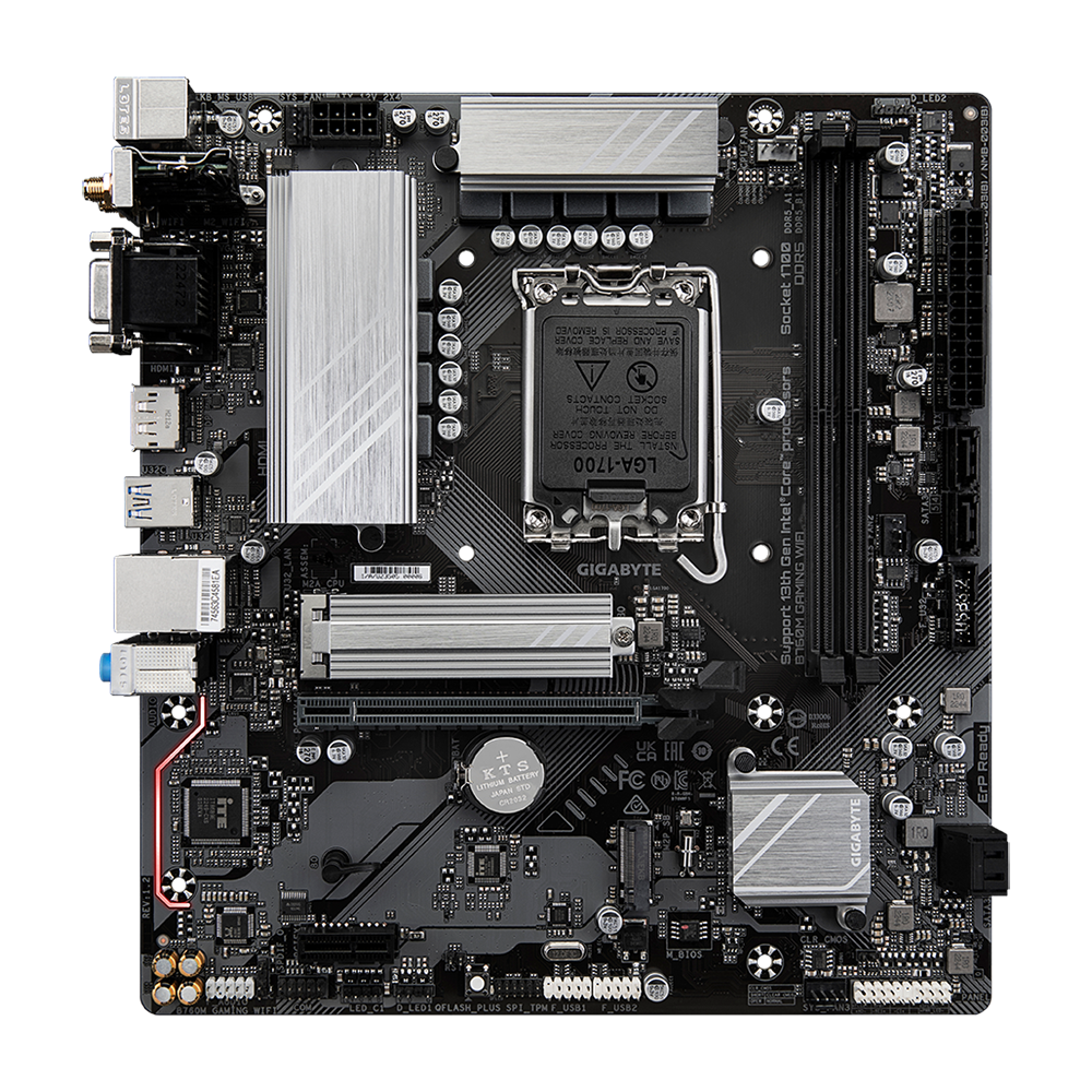 Mainboard Gigabyte B760M GAMING WIFI (rev. 1.2) | Intel B760, Socket 1700, Micro ATX, 2 khe DDR5