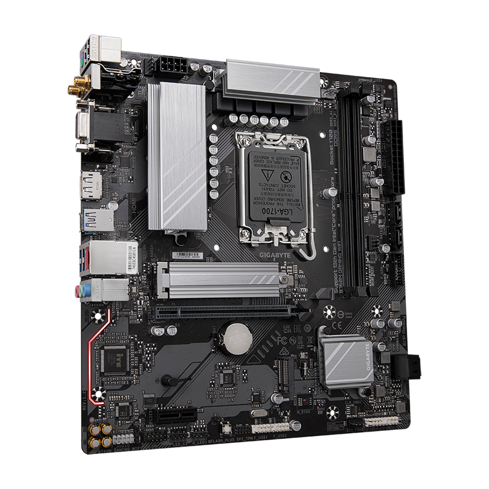 Mainboard Gigabyte B760M GAMING WIFI (rev. 1.2) | Intel B760, Socket 1700, Micro ATX, 2 khe DDR5