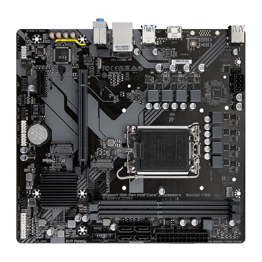 Mainboard Gigabyte B760M K DDR4 (rev. 1.0)