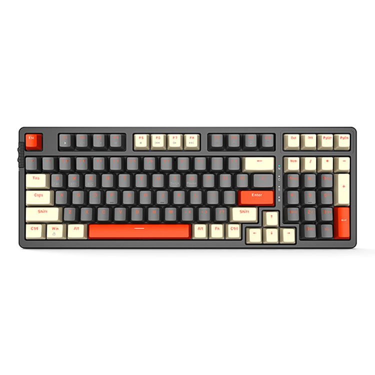 Bàn phím cơ E-Dra EK398L - Beta (Off White + Gray) | Wireless, Red Switch