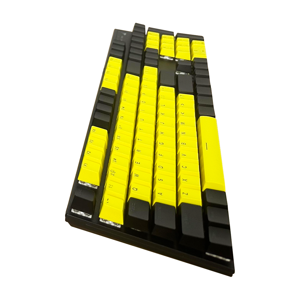Bàn phím cơ SPARTAN TC3218 Black - Yellow (Blue Switch, Led Rainbow)