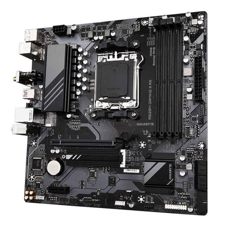 Mainboard Gigabyte A620M GAMING X AX (AMD A620M, m-ATX, Socket AM5, 4 khe ram DDR5)