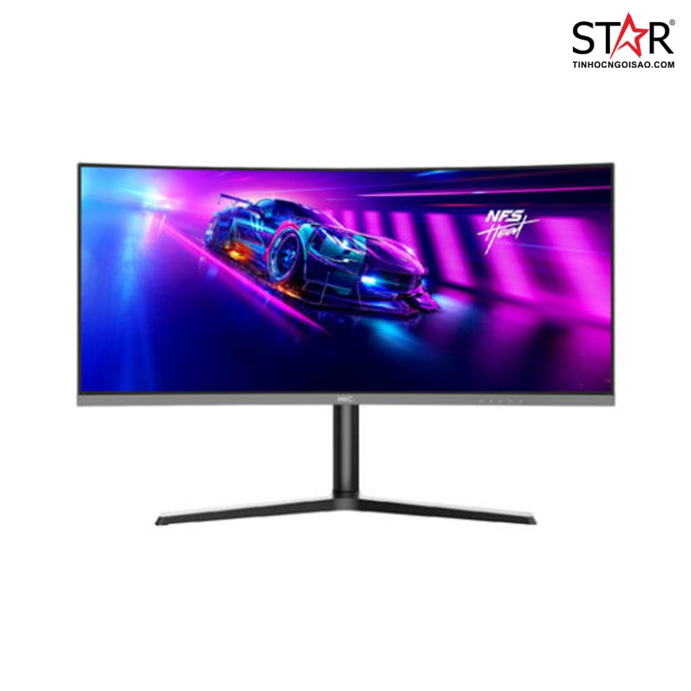 Màn Hình Gaming HKC MB34A4Q (34 inch/2K/VA/144Hz/1ms/250nits/HDMI+DP/Cong)