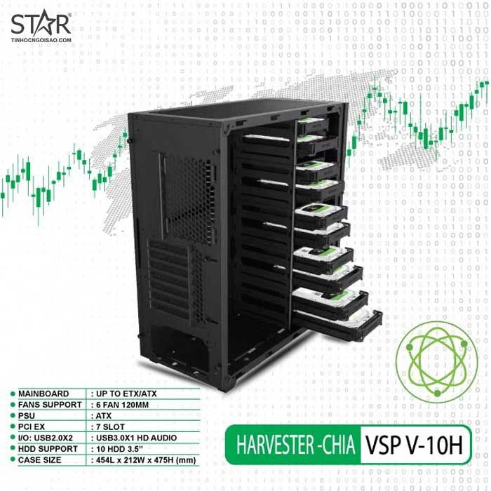 Case VSP Havester-CHIA V-10H (HDD 3.5″ x 10)