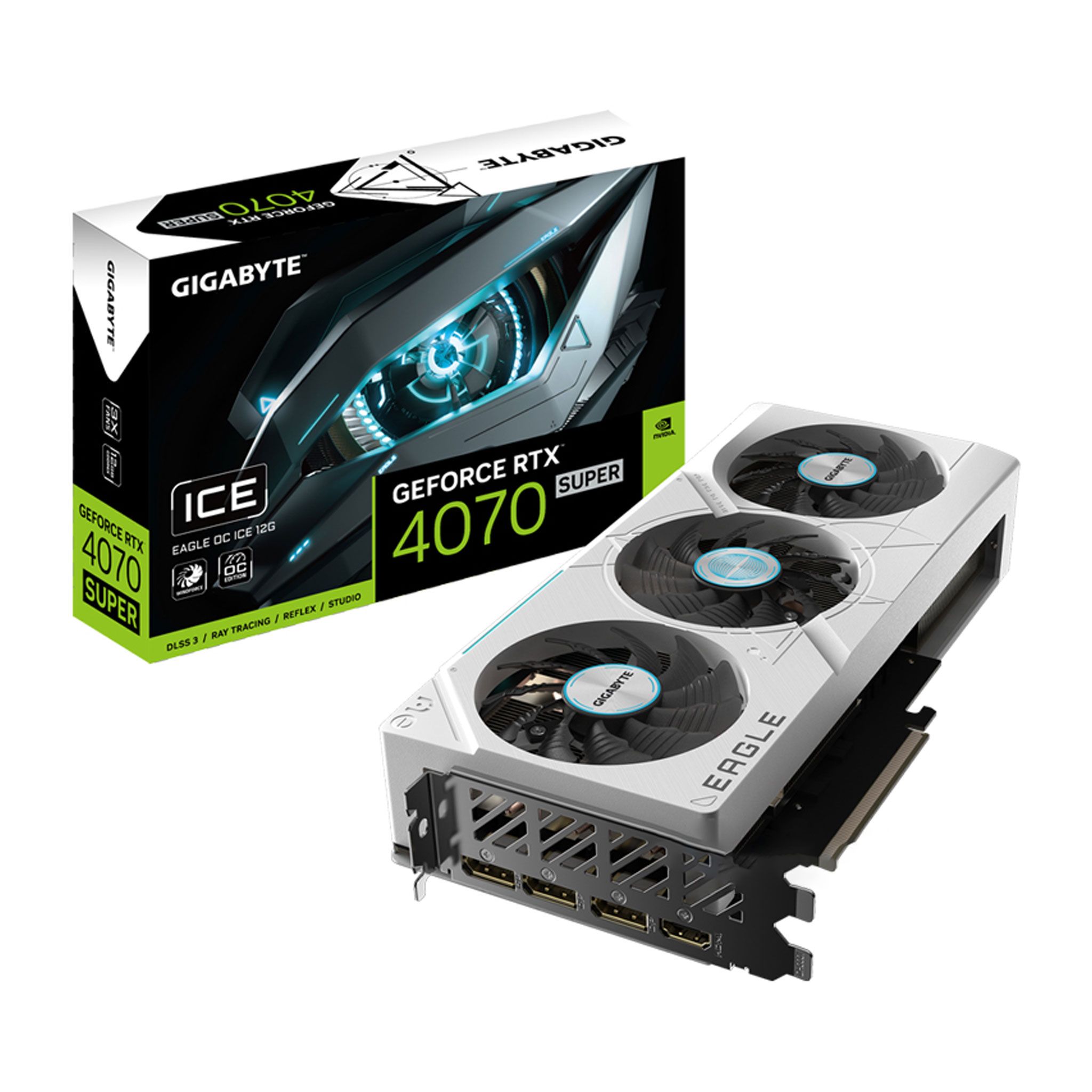 Card màn hình VGA Gigabyte RTX 4070 Super Eagle OC ICE 12G