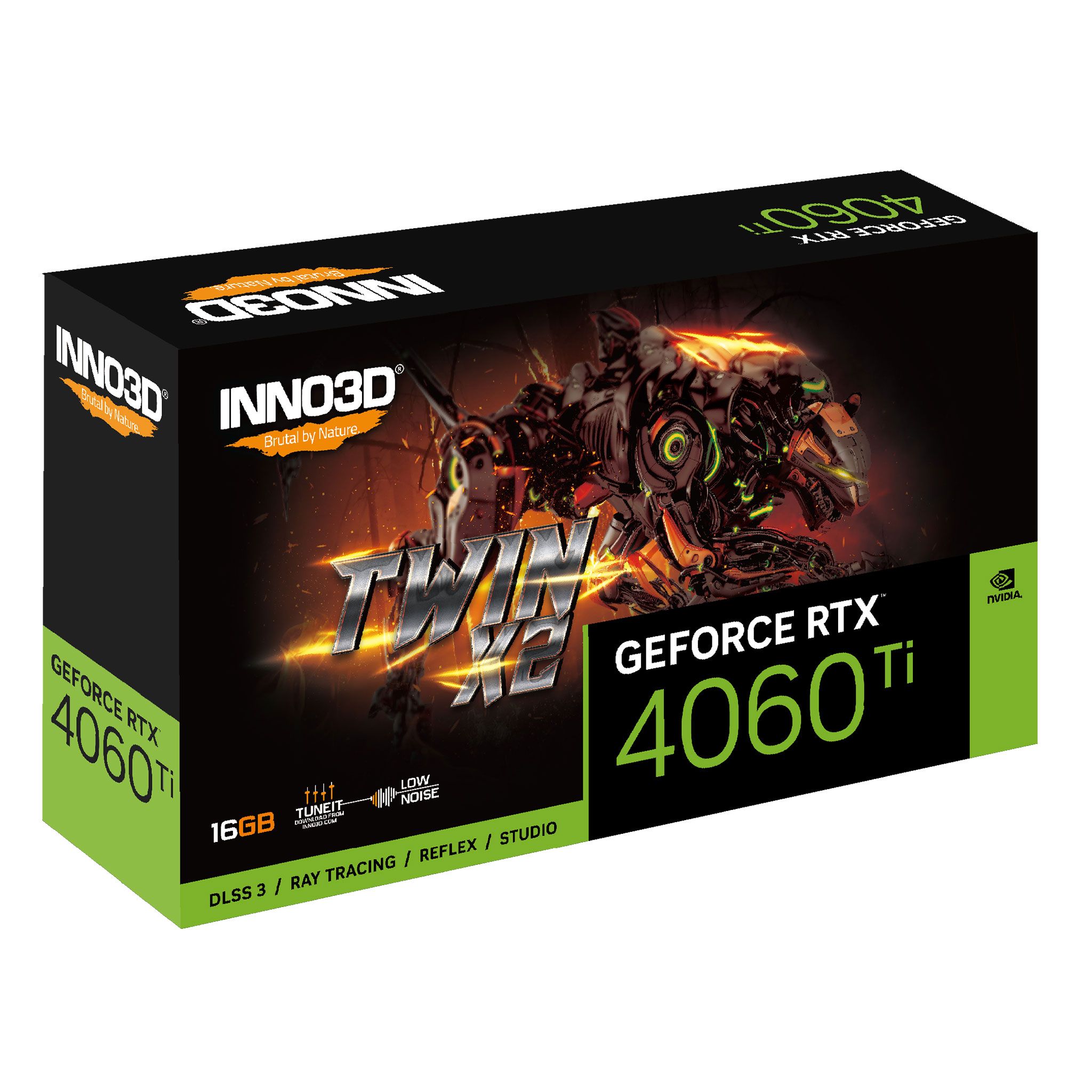 Card màn hình VGA INNO3D GeForce RTX 4060 Ti 16GB Twin X2