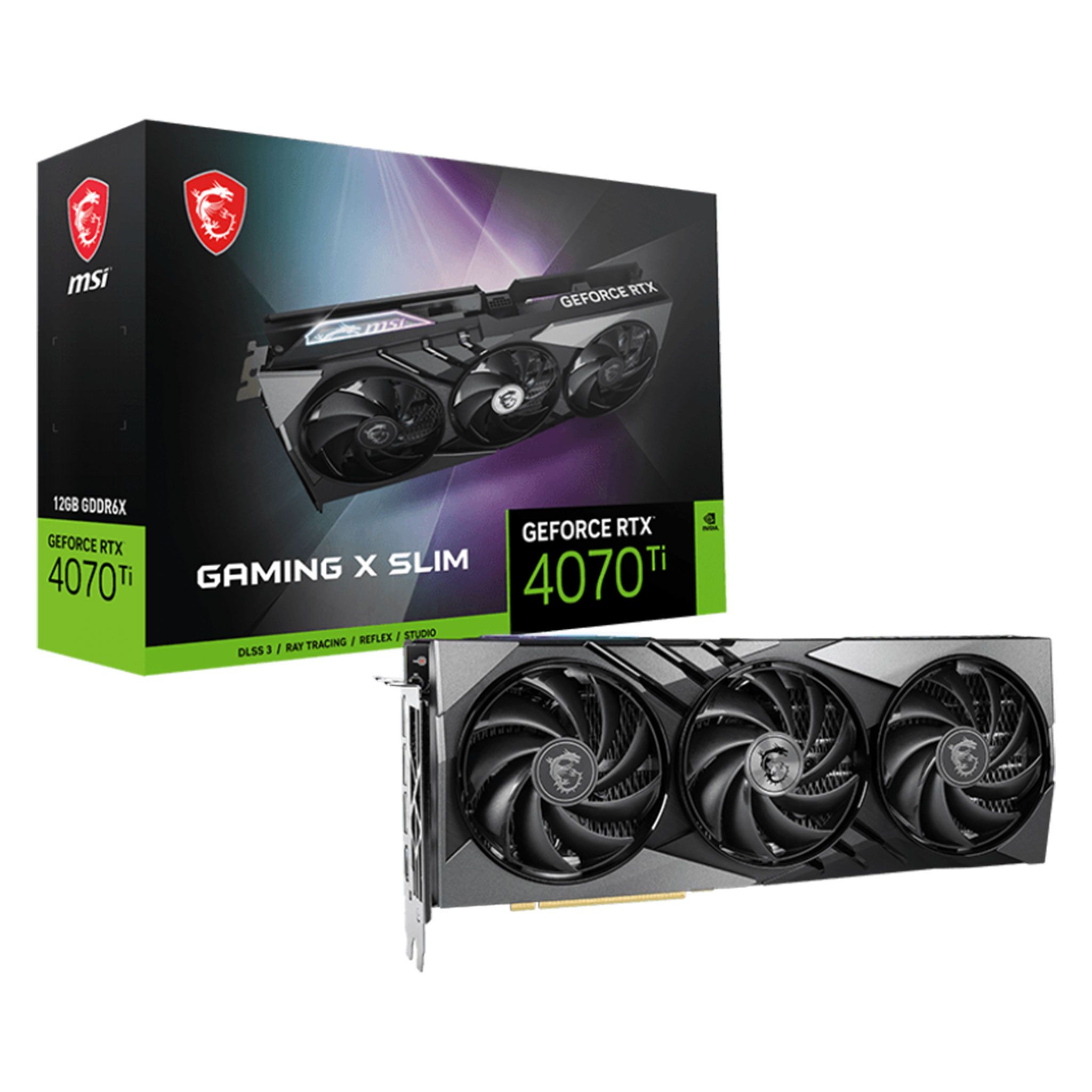 Card màn hình VGA MSI GeForce RTX 4070 Ti Gaming X Slim 12G