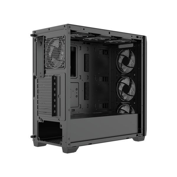 Thùng máy Case Jetek CSGO2 Z7 - Đen | E-ATX, kèm sẵn 3 fan RGB