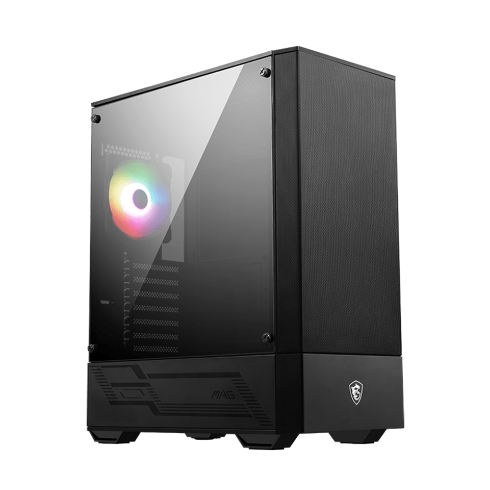 Thùng máy Case MSI MAG FORGE 110R Mid-Tower | Đen, Kèm sẵn 4 Fan RGB