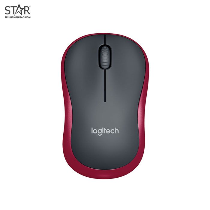 Chuột Văn Phòng Không Dây Logitech M185 Optical Wireless (đỏ)