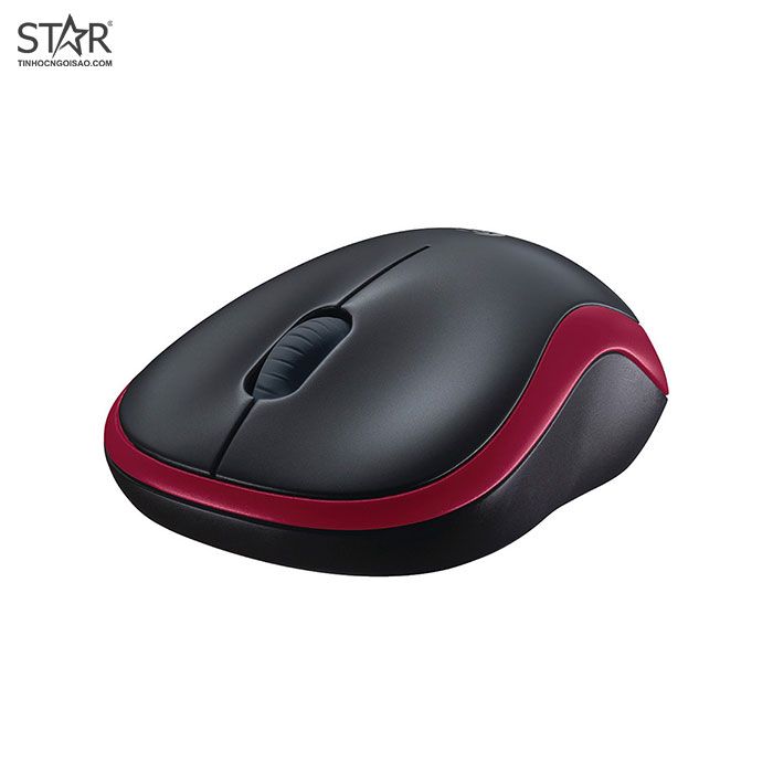 Chuột Văn Phòng Không Dây Logitech M185 Optical Wireless (đỏ)