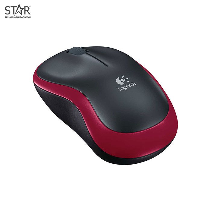 Chuột Văn Phòng Không Dây Logitech M185 Optical Wireless (đỏ)