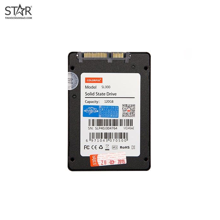 Ổ Cứng SSD 128G Colorful SL300 Sata III 6Gb/s TLC