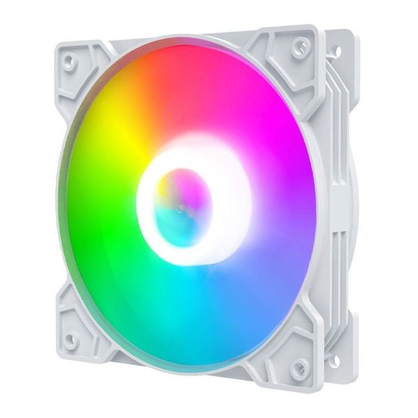 Fan Case CoolMoon K8 Led RGB Trắng (Tự Động Đổi Màu, Không Cần Hub ...