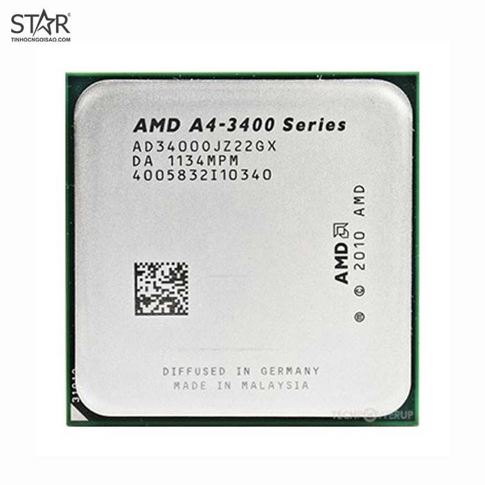 CPU AMD A4 3400 (2.70GHz, 2 Cores 2 Threads, FM1) TRAY