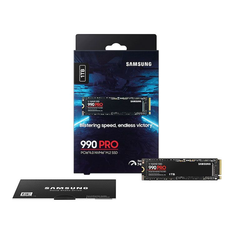 Ổ cứng SSD Samsung 990 PRO PCIe 4.0 NVMe SSD 1TB MZ-V9P1T0 (Box công ty)
