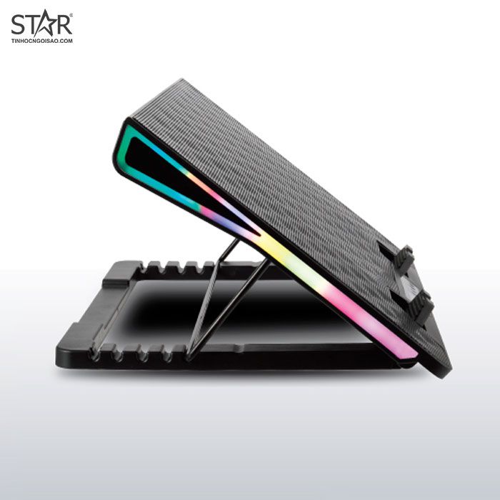 Đế tản nhiệt Laptop VSP Notebook Cooler Pad N33 RGB