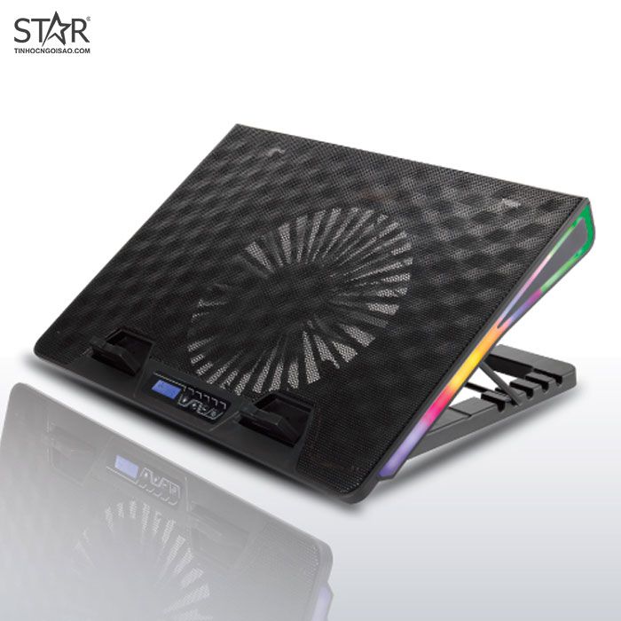 Đế tản nhiệt Laptop VSP Notebook Cooler Pad N33 RGB