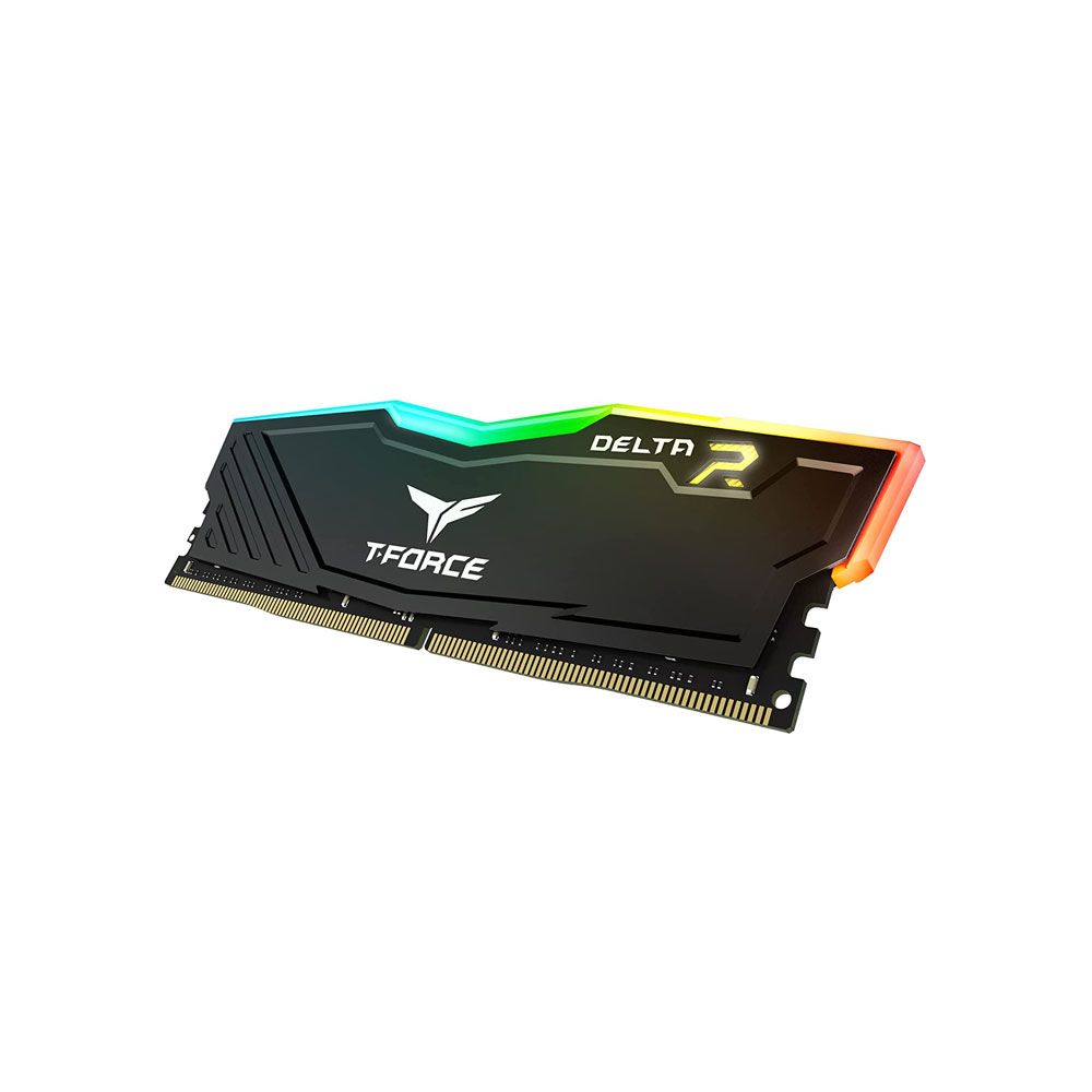Ram PC TeamGroup T-Force Delta RGB Black 8GB DDR4 3600MHz (TF3D48G3600HC18J01)
