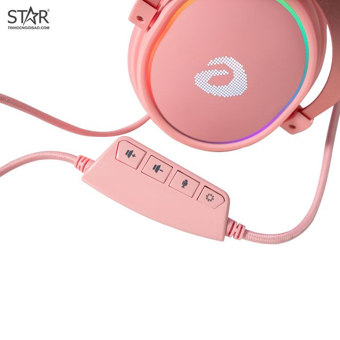 Tai Nghe Gaming Dare-U EH925S RGB Queen - (Pink)