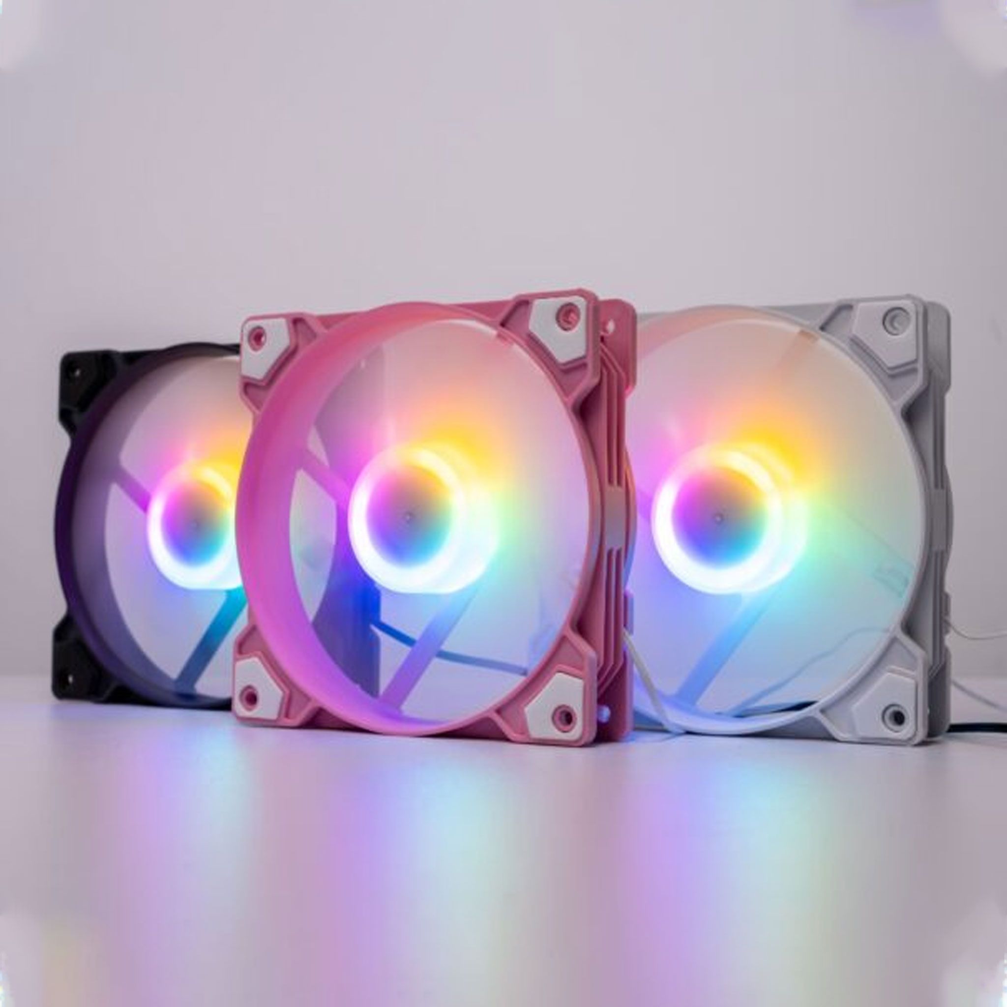 Fan Redmoon K8 - Trắng | 12cm, RGB Fixed