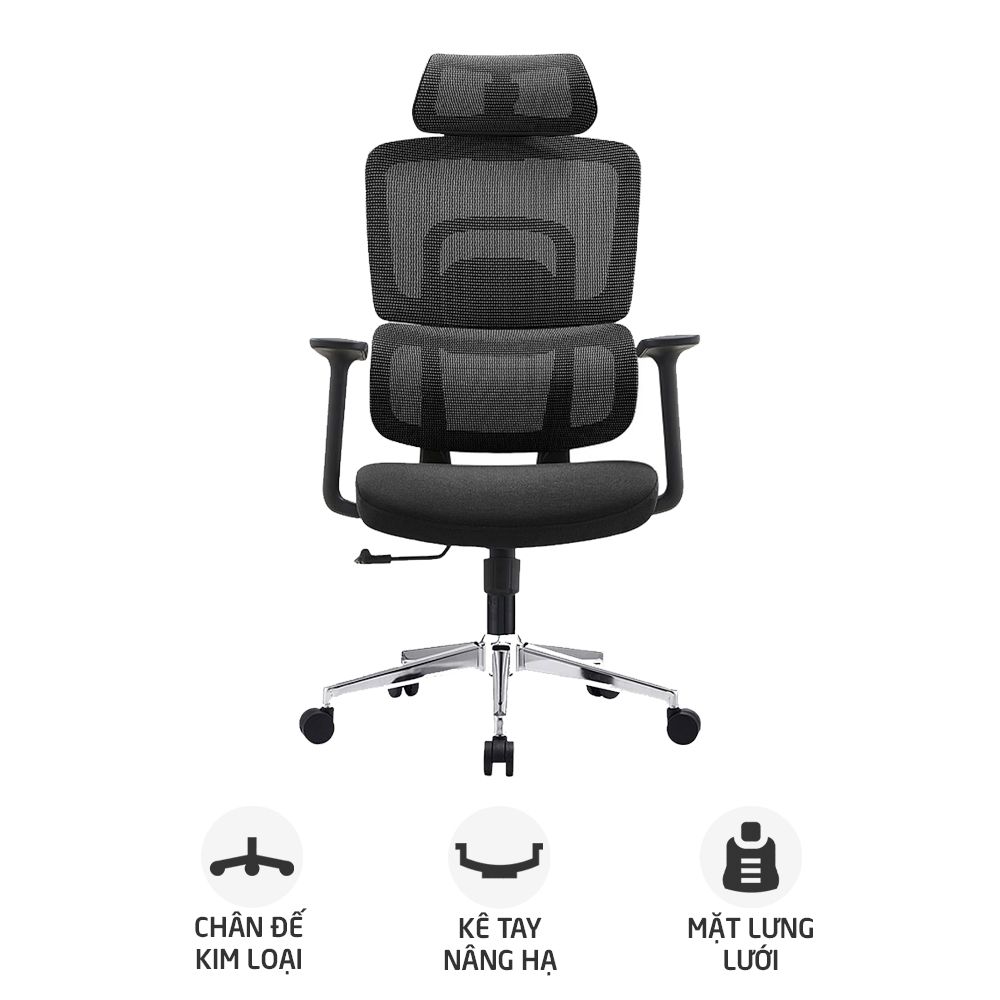 Ghế công thái học Ergonomic E-Dra EEC219 | Đen