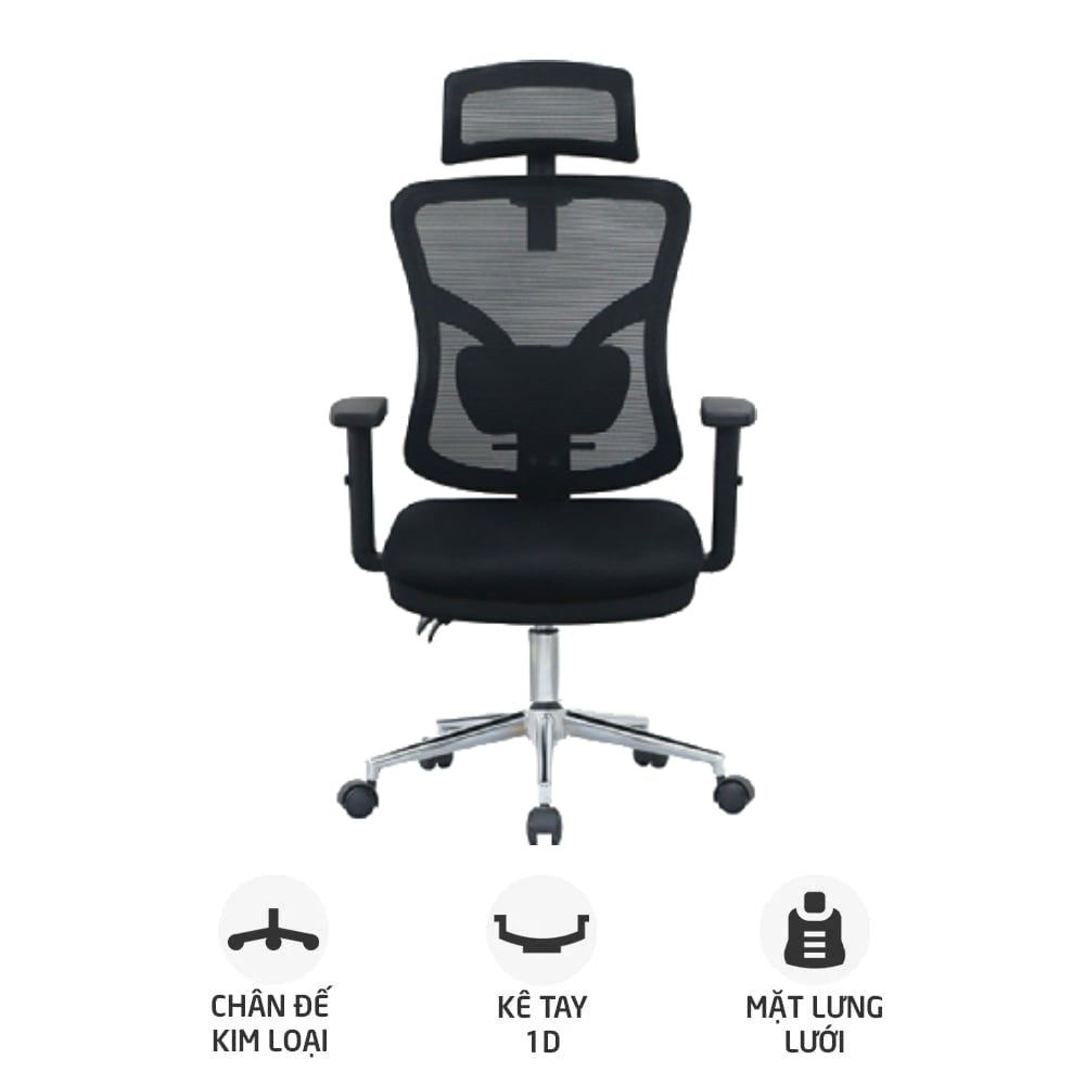 Ghế công thái học Ergonomic E-Dra EEC212 | Đen