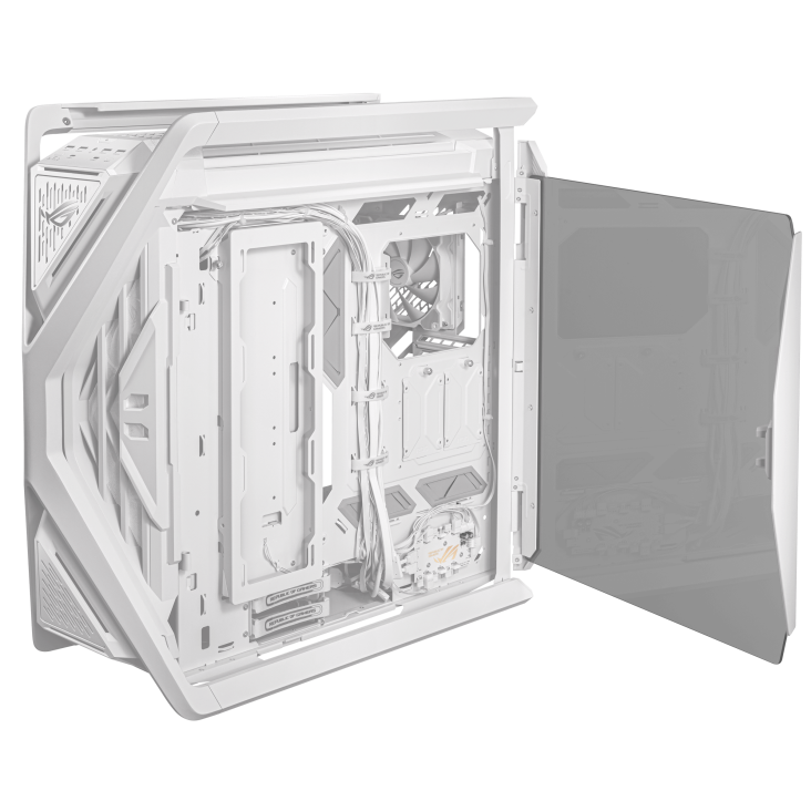 Thùng máy Case Asus ROG Hyperion GR701 White | Trắng, kèm sẵn 4 fan