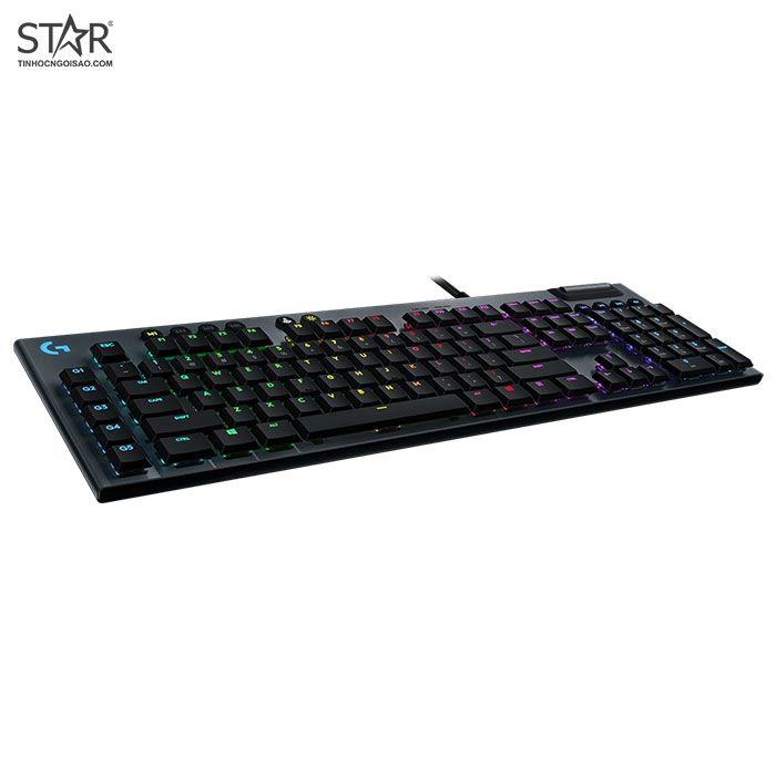 Bàn Phím Cơ Logitech G813 GL Linear Lightsync RGB (Đen)