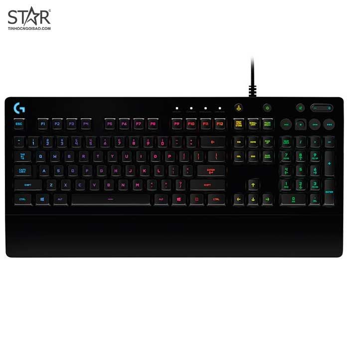 Bàn Phím Giả Cơ Logitech G213 Prodigy RGB Gaming (Đen)