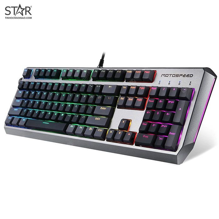 Bàn Phím Cơ Motospeed CK80 RGB Gaming (Đen)