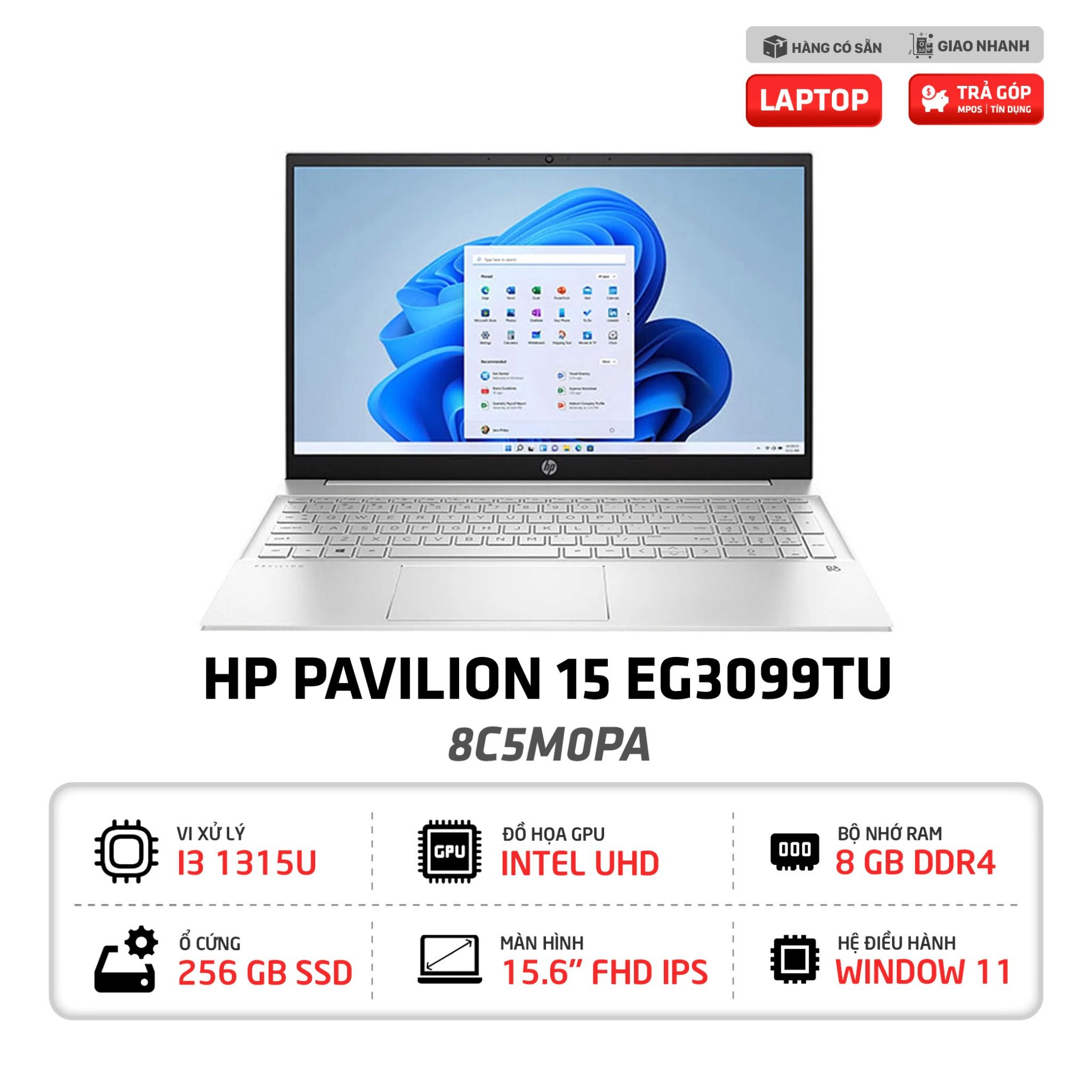 Laptop HP Pavilion 15 EG3099TU - 8C5M0PA