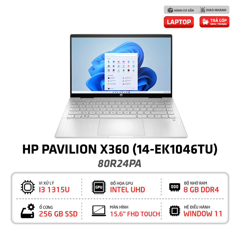 Laptop HP Pavilion X360 14-ek1046TU 80R24PA