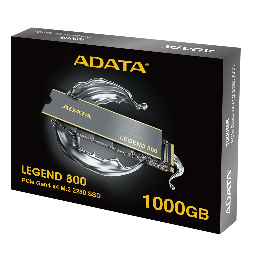 Ổ cứng SSD Adata Legend 800 PCIe Gen4 x4 M.2 2280 Solid State Drive 1TB (ALEG-800-1000GCS)