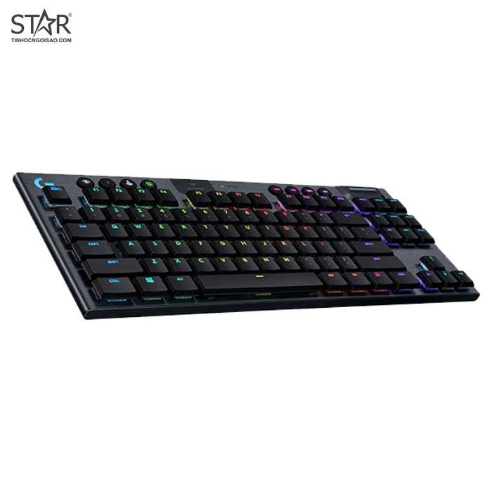 Bàn Phím Cơ Logitech G913 Clicky Lightspeed Wireless RGB TKL (Đen)