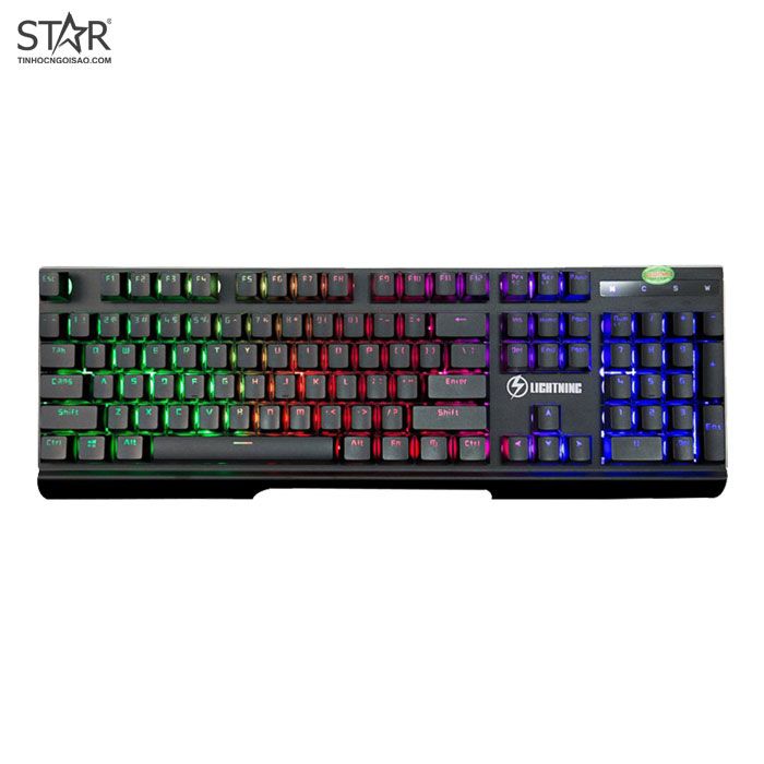 Bàn Phím Giả Cơ Lightning PR-8900Z Gaming Led Rainbow (Đen)