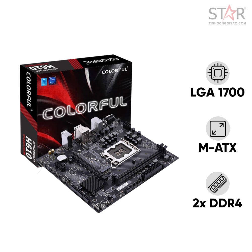 Mainboard Colorful H610M-E M.2 V20 DDR4