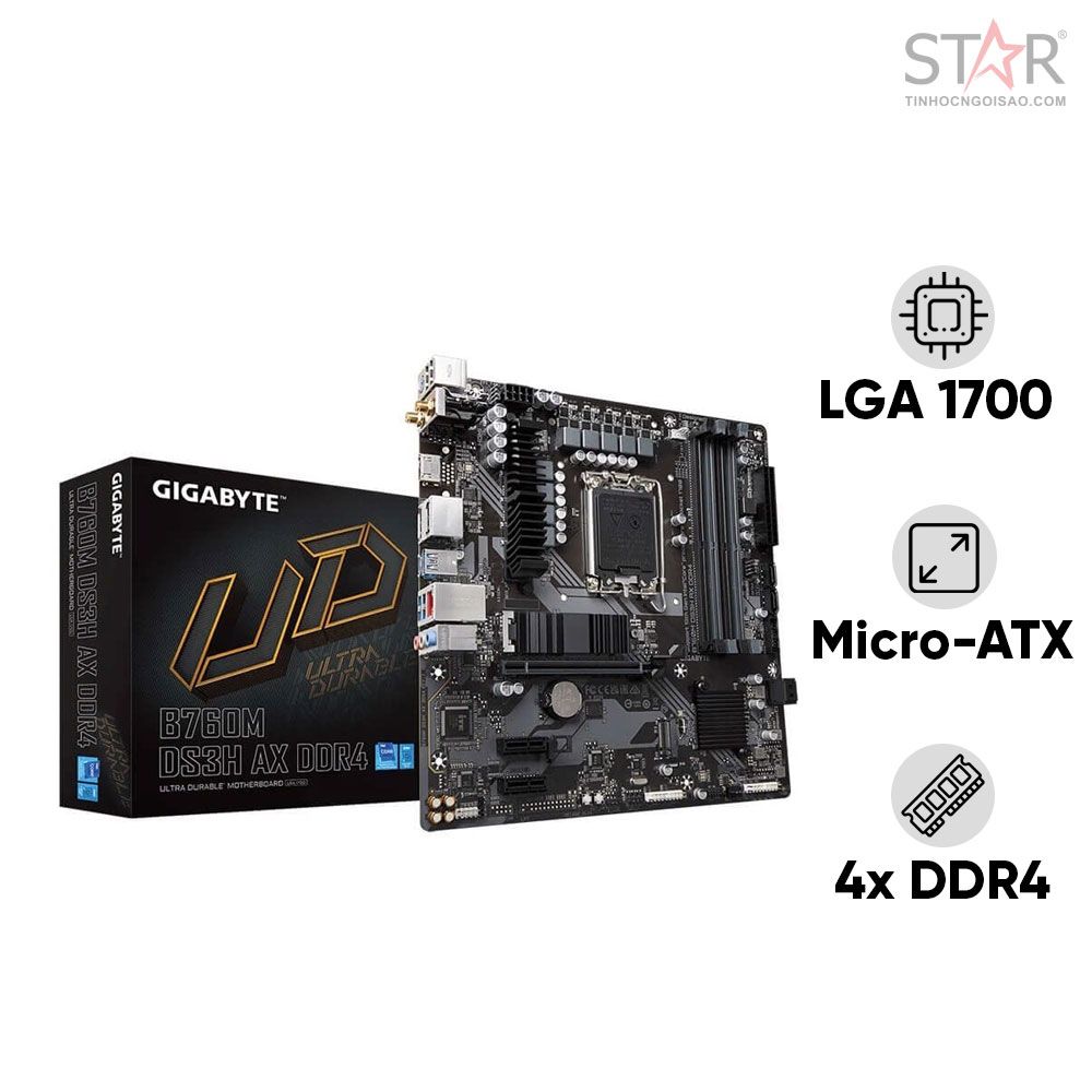 Mainboard Gigabyte B760M DS3H AX DDR4