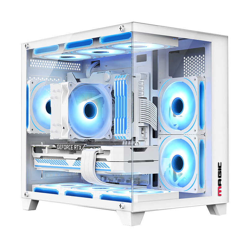 Thùng máy Case MAGIC Aqua-M Ultra Plus White | Full M-ATX