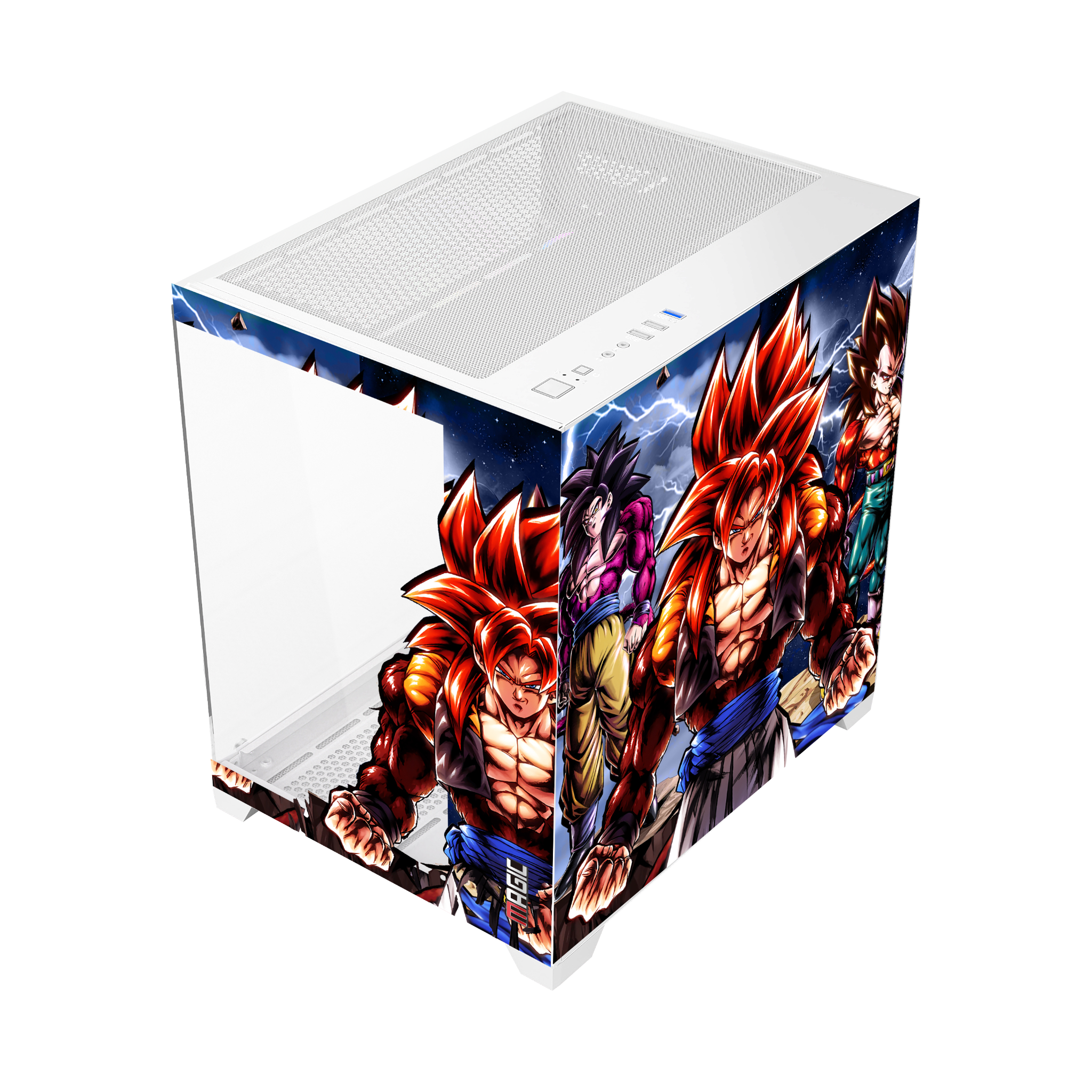 Thùng máy Magic Aqua M Ultra Plus Songoku - Trắng | Full M-ATX