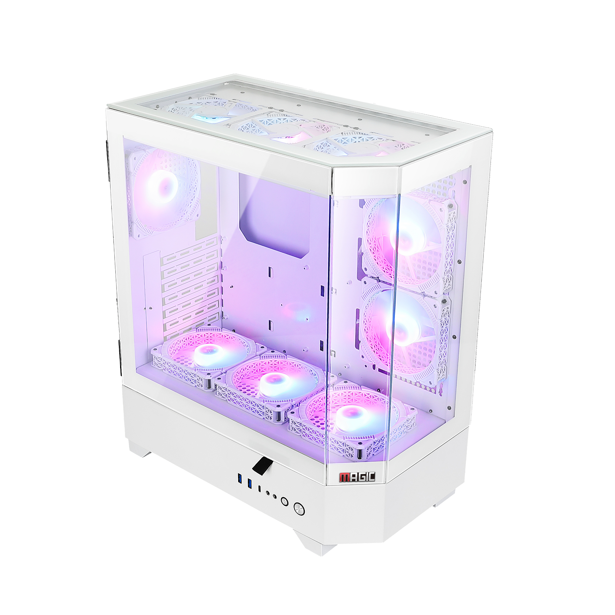 Thùng máy Case Magic Vila Ultra - Trắng | E-ATX, không Fan