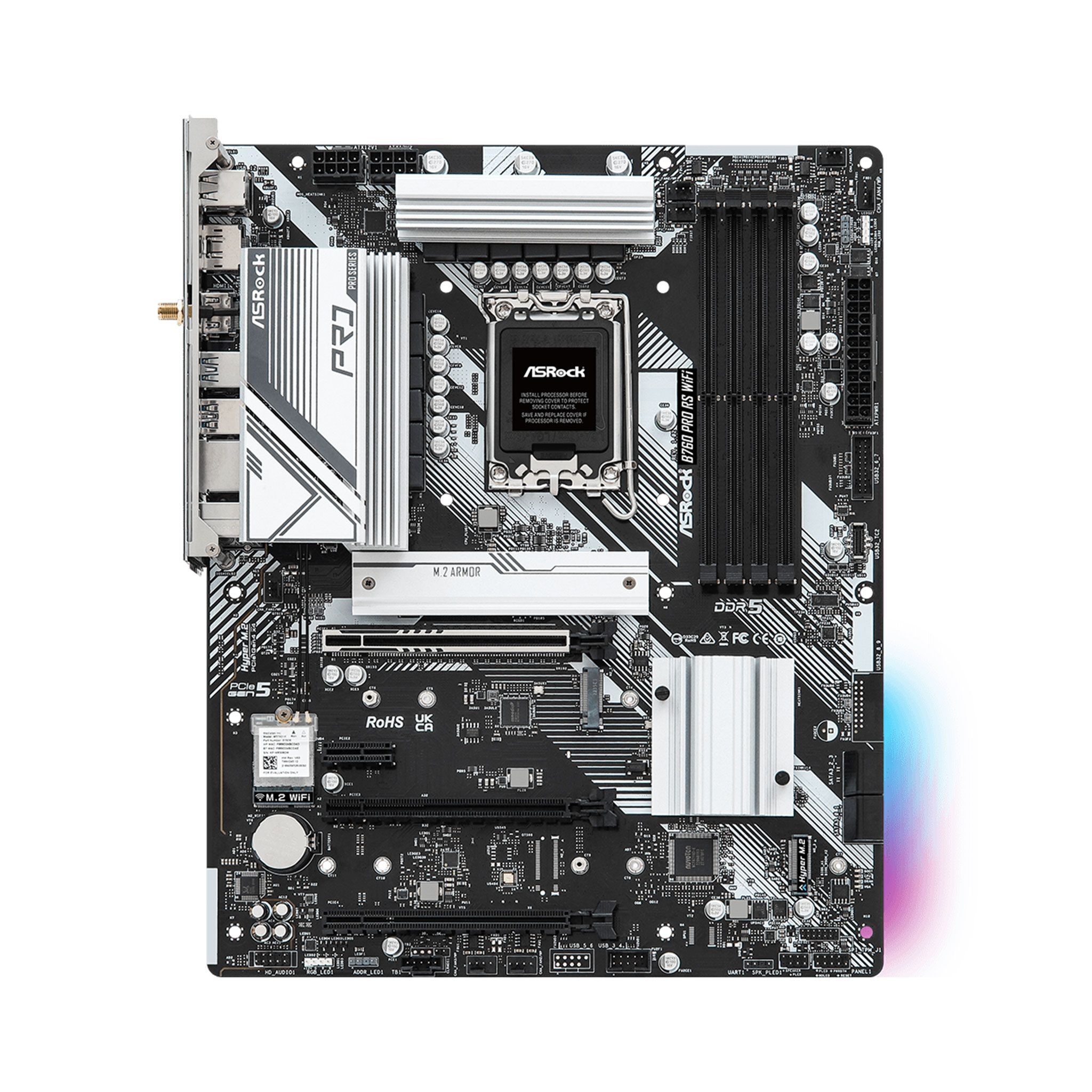 Mainboard ASRock B760 Pro RS WiFi | Intel B760, Socket 1700, ATX, 4 khe DDR5