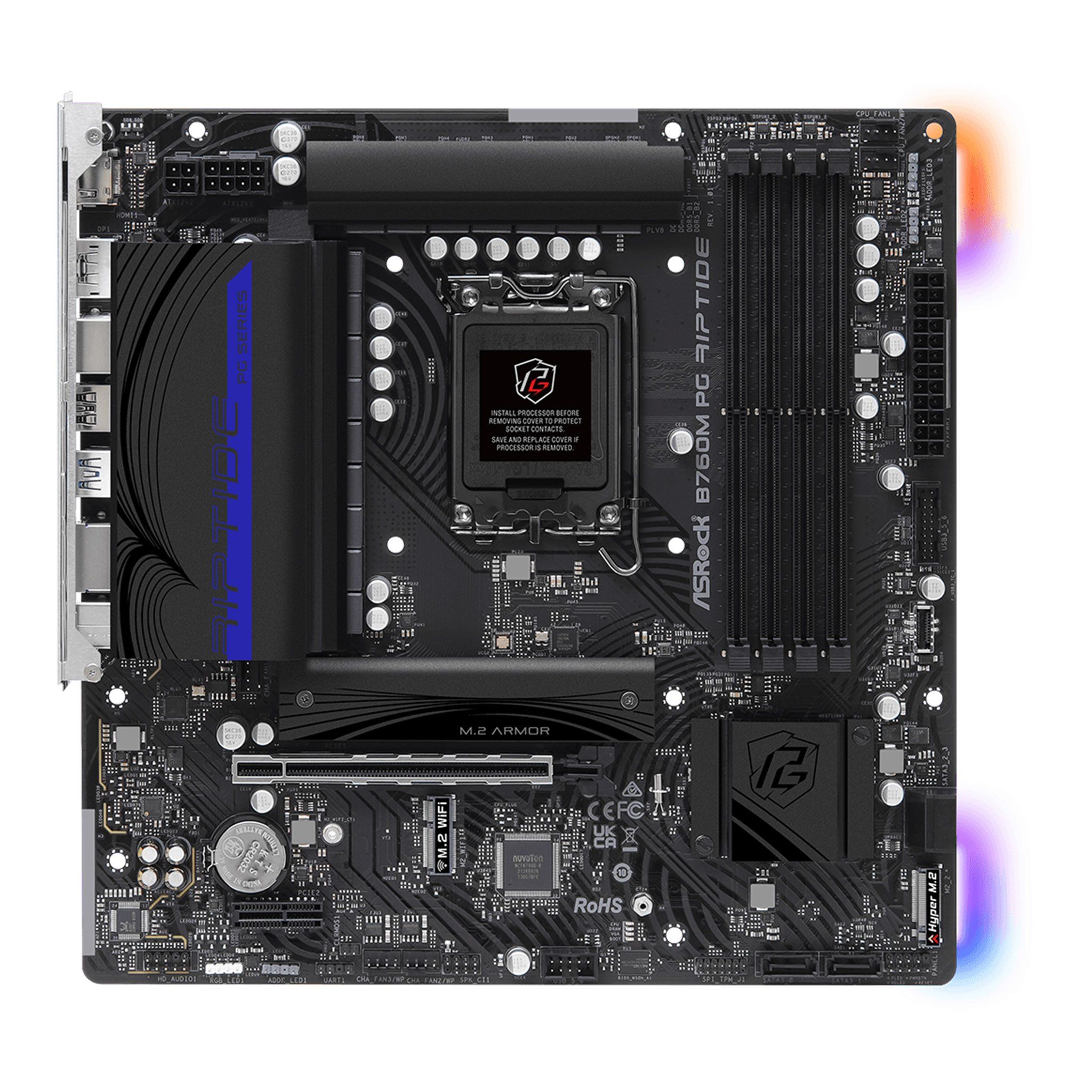 Mainboard ASRock B760M PG Riptide | Intel B760, Socket 1700, Micro ATX, 4 khe DDR5