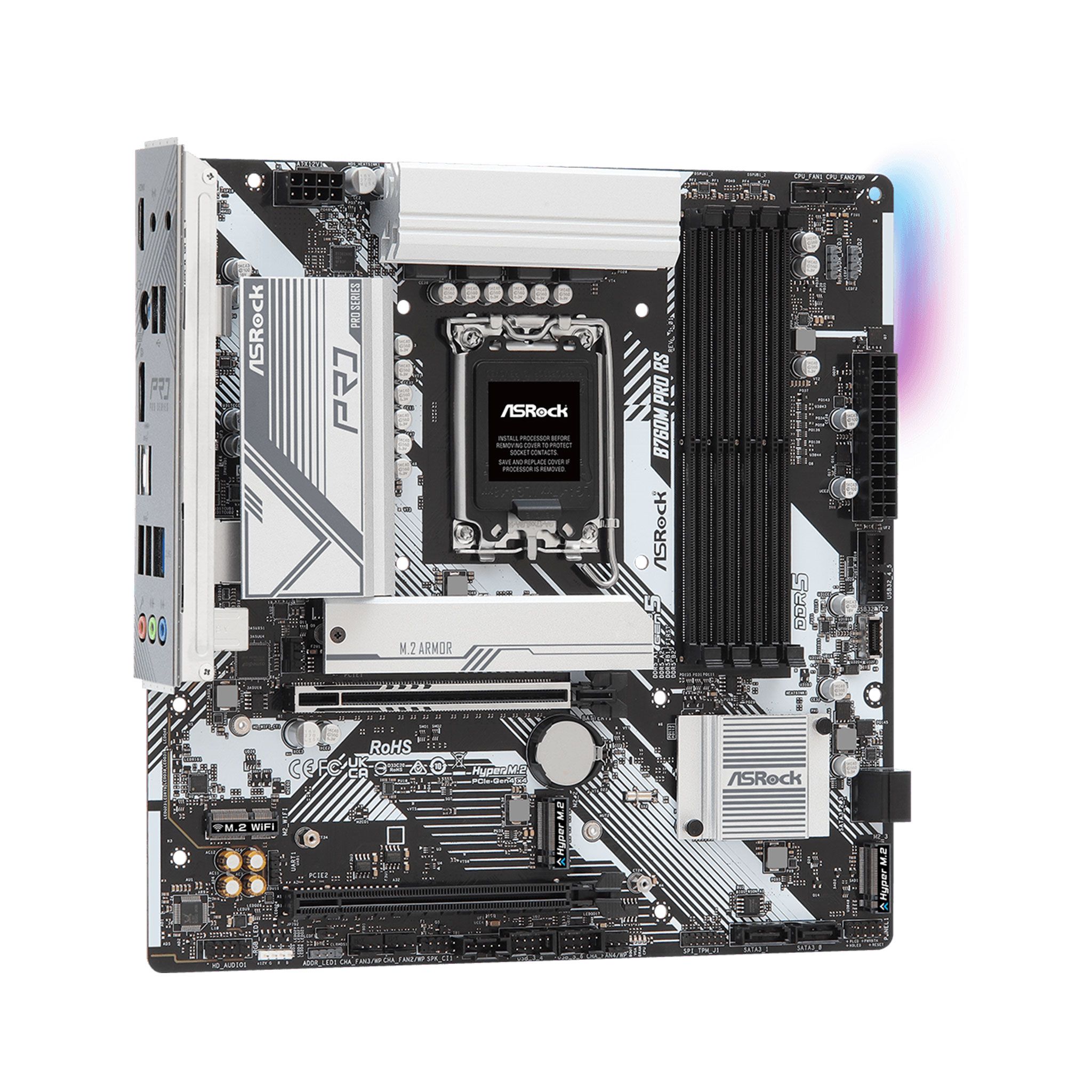 Mainboard ASRock B760M Pro RS | Intel B760, Socket 1700, Micro ATX, 4 khe DDR5