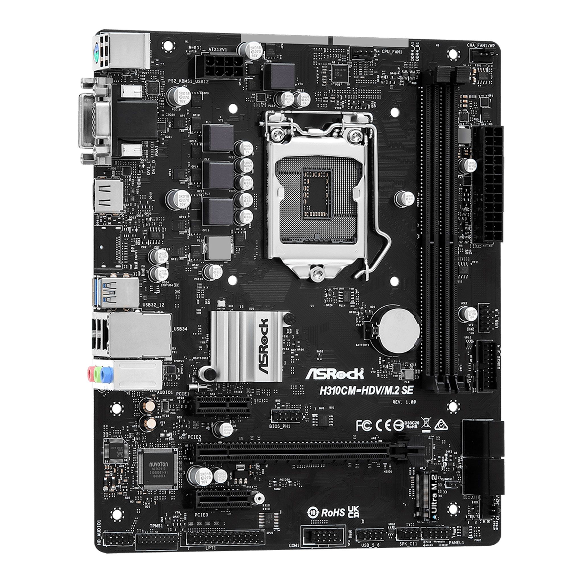 Mainboard ASRock H310CM-HDV/M.2 SE | Intel Q270, Socket 1151, Micro ATX, 2 khe DDR4